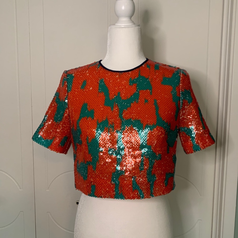 Sequin DVF top